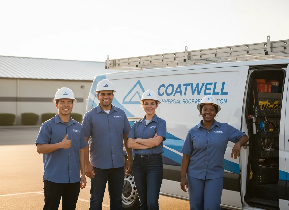 Commercial roof coating company in Higbee, MO